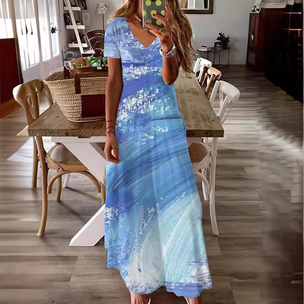 Street Hipster Printed Casual Fashion Dress
