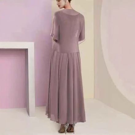 Women's Fashion New Mid-length Chiffon Dress